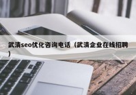 武清seo优化咨询电话（武清企业在线招聘）